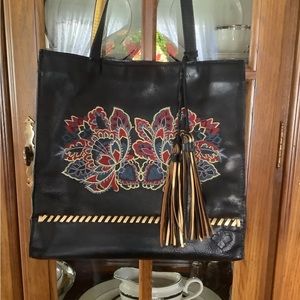 Patricia Nash Leather, embroidered bag. NWT